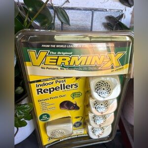 Weitech Vermin-X Electronic Ultrasonic Pest Repeller 5 Pk Cover Up To 3000 Sq/Ft